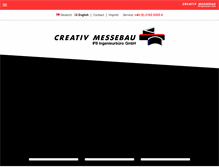 Tablet Screenshot of creativmessebau.com